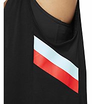 Nike Color Block Stripe - top fitness - donna, Black