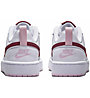 Nike Court Borough Low 2 - Sneaker - Kinder, White/Dark Red