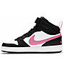 Nike Court Borough Mid 2 Jr - sneakers - ragazza, Black/White/Pink