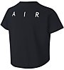 Nike Cropped Air - T-shirt fitness - bambina, Black