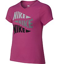 Nike Girls' Varsity Art Training T-Shirt fitness bambina, Pink