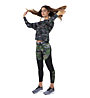 Nike Dri-FIT Fleece Camo Training Top - felpa - donna, Green/Brown