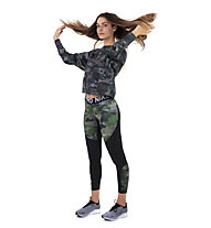 Nike Dri-FIT Fleece Camo Training Top - Pullover - Damen, Green/Brown