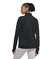Nike Dri-FIT Swoosh Run - maglia running - donna, Black/White