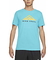 Nike Dri-FIT Trail Running - T-shirt trail running - uomo, Light Blue
