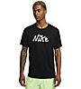 Nike Dri-FIT UV Miler Studio '72 - maglia running - uomo, Black/Light Green