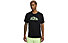 Nike Dri-FIT UV Miler Studio '72 - maglia running - uomo, Black/Light Green