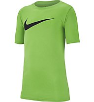 Nike Dry Tee Leg Swoosh - T-shirt running - ragazzo, Green