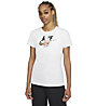 Nike Fierce - t-shirt fitness - donna, White