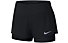 Nike Flex 2in1 Rival - pantaloncini running - donna, Black