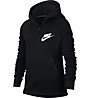 Nike Girls' Nike Sportswear Tech Fleece Hoodie - felpa fitness - ragazza, Black