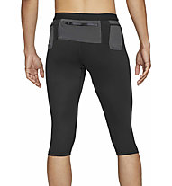 Nike GX 3/4 - pantaloni trailrunning corti - uomo, Black