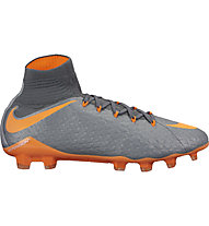 Nike Hypervenom Phantom 3 Pro Dynamic Fit FG - Fußballschuh feste Böden, Grey/Orange