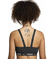 Nike Indy W - reggiseno sportivo supporto medio - donna, Black/White