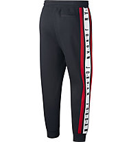 Nike Jordan Air Fleece - pantaloni basket - uomo, Black/Red/White