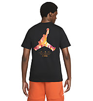 Nike Jordan Jordan Jumpman 3D - T-shirt - uomo, Black/Orange