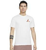 Nike Jordan Jordan Jumpman 3D - T-shirt - uomo, White/Orange