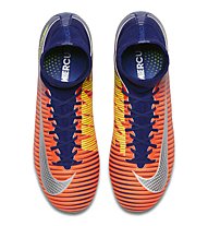 Nike Jr. Mercurial Superfly V FG - scarpe da calcio - bambino, Blue/Orange