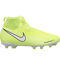 Nike JR Phantom Vision Academy Dyanmic Fit FG/MG - scarpe da calcio multiterreno - bambino, Light Green