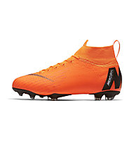 Nike Jr. Superfly 6 Elite FG - scarpe da calcio terreni compatti - bambino, Orange/Black