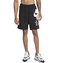 Nike M NSW FT WTour - pantaloni corti fitness - uomo, Black/White