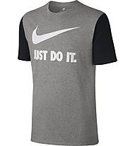 Nike Just Do It Swoosh - T-Shirt fitness - uomo, Grey