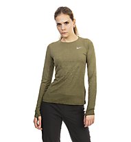 Nike Medalist Top Ls - langärmliges Laufshirt - Damen, Green