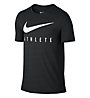 Nike Men's Dri-Blend Mesh Swoosh Athlete Training T-Shirt Fitness, Black