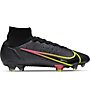 Nike Mercurial Superfly 8 Elite FG - scarpe da calcio per terreni compatti, Black/Yellow/Pink