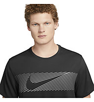 Nike Miler Flash - Laufshirt - Herren, Black