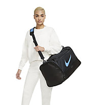 Nike N BRSLA Slub Training Duffel (Medium) - borsa sportiva, Black/Blue