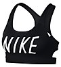 Nike Classic Logo - reggiseno a sostegno medio - donna, Black