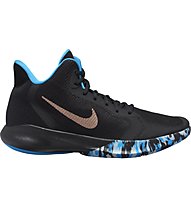 Nike Precision III - scarpe da basket - uomo, Black/Blue