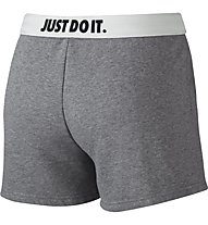 Nike Rally Logo Shorts pantaloncini da ginnastica donna, Carbon Heather