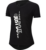 Nike Short-Sleeve Running Top - Runningshirt - Damen, Black