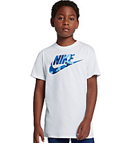 Nike NSW Futura - T-shirt fitness - bambino, White