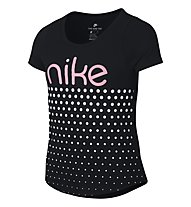 Nike NSW Scoop Dot - T-shirt fitness - bambina, Black