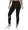 Nike Mid-Rise Swoosh - pantaloni fitness - donna, Black