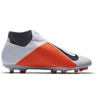 Nike Phantom VSN Academy DF MG - Fußballschuh Multiground, Light Grey/Orange