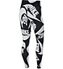Nike Printed Leg Sportswear - pantaloni fitness - donna, Black/White