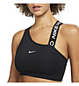 Nike Pro Dri-FIT Swoosh Women's Med - reggiseni sportivi - donna, Black