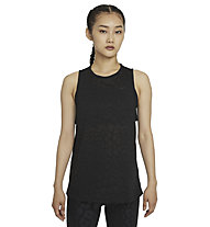 Nike Pro Dri-FIT W Printed Ta - Fitness Top - Damen, Black
