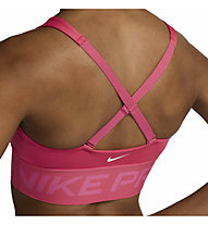 Nike Pro Indy Plunge W - reggiseno sportivo sostegno medio - donna, Pink