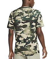 Nike Pro Camo - T-shirt fitness - uomo, Black/Green