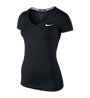 Nike Pro T-Shirt mit V-Ausschnitt Damen, Black/White
