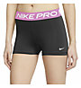 Nike Pro W 3" - Trainingshosen - Damen, Black/Pink