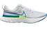 Nike React Infinity Run Flyknit 2 - Neutrallaufschuh - Herren, White/Blue/Green