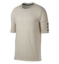 Nike Rise 365 Half SLV Top - T-shirt running - uomo, Light Grey
