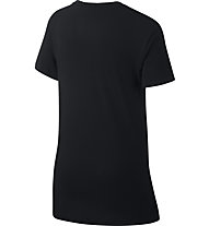 Nike Sportswear - T-Shirt - Mädchen, Black/White