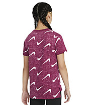 Nike Sportswear Big Kids' - T-shirt fitness - bambina, Light Purple/ White